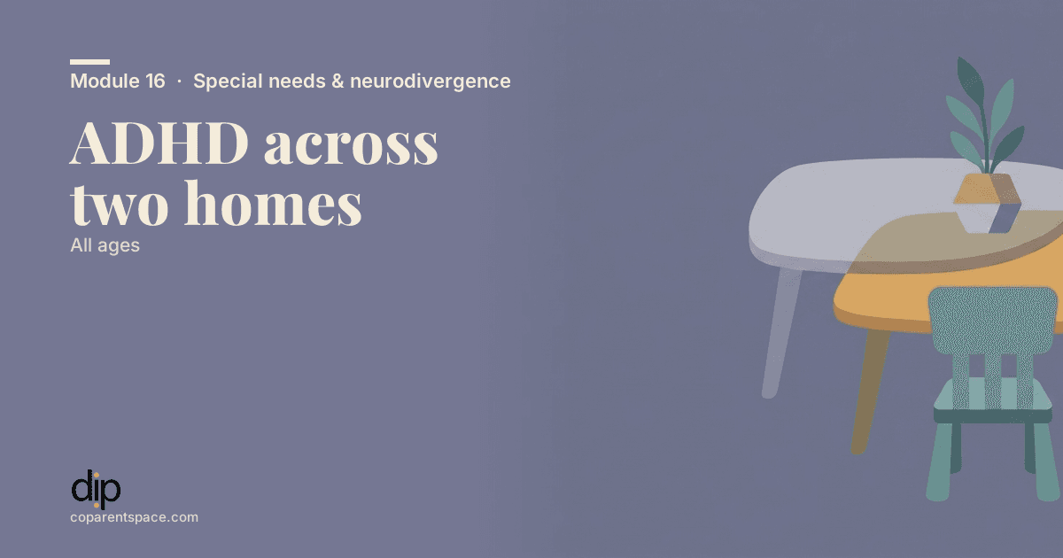 ADHD across two homes