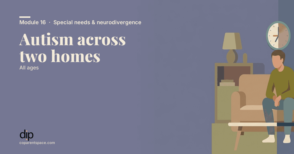Autism across two homes