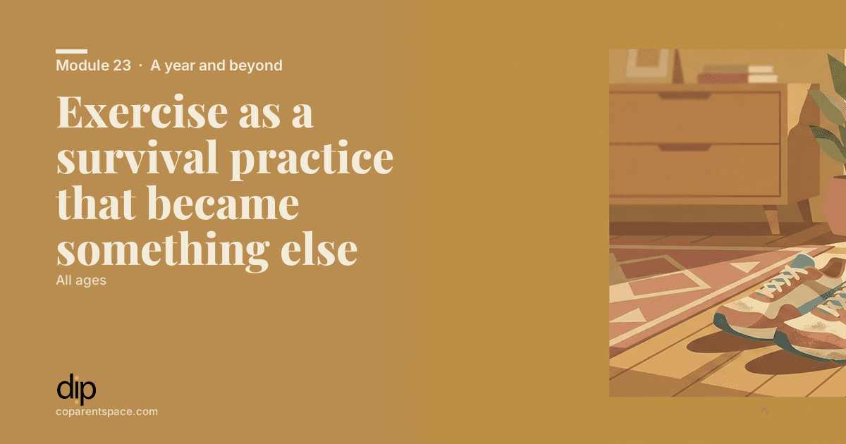 Exercise as a survival practice that became something else