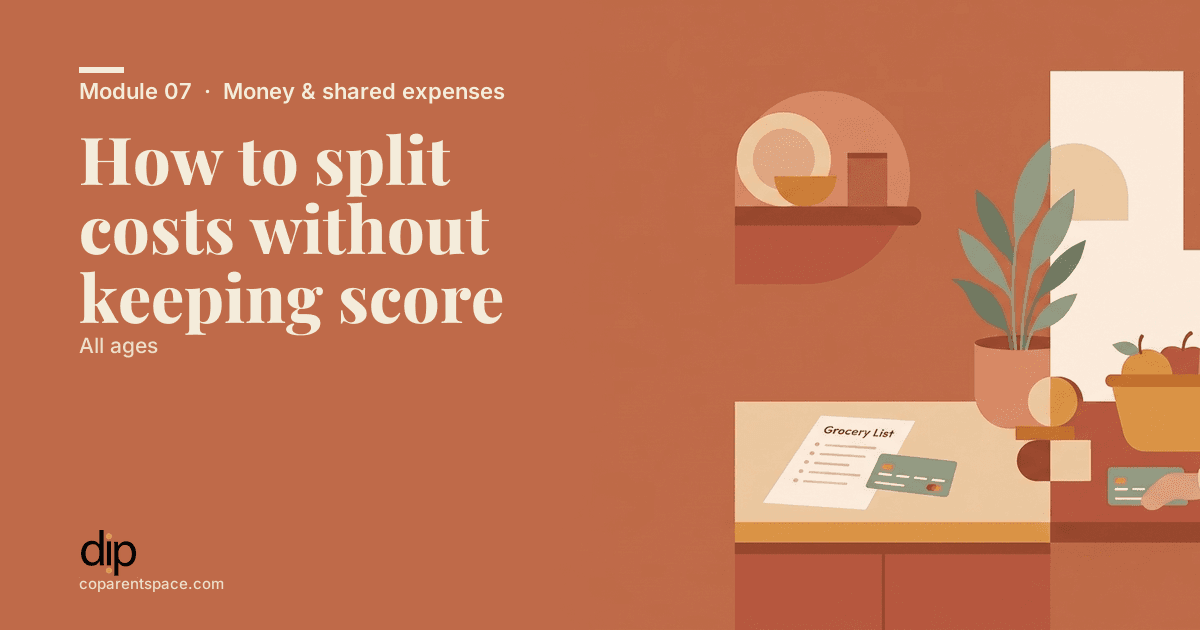 How to split costs without keeping score