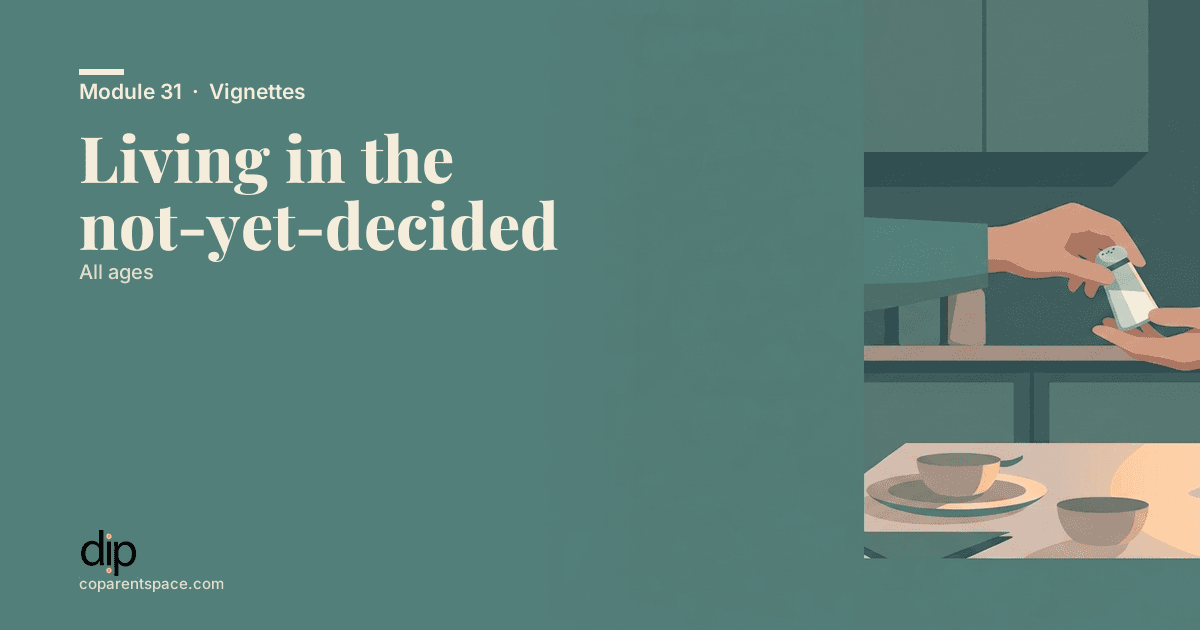 Living in the not-yet-decided