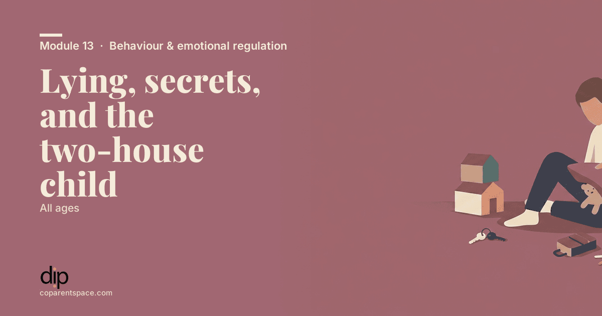 Lying, secrets, and the two-house child