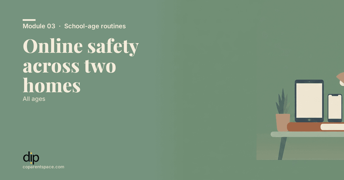 Online safety across two homes