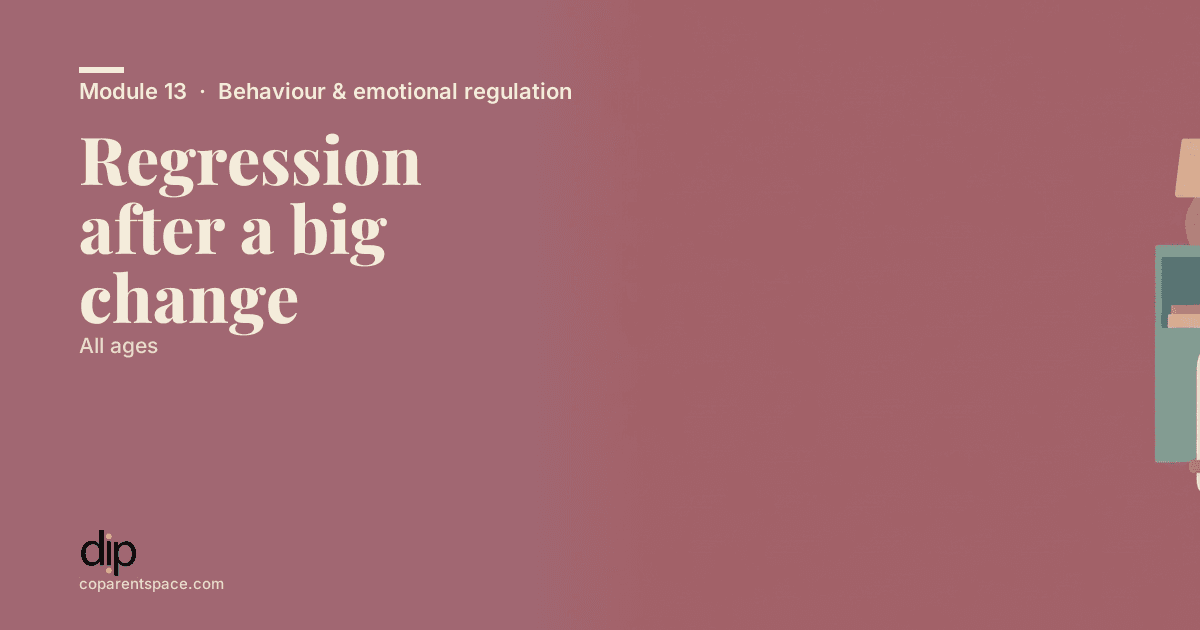 Regression after a big change