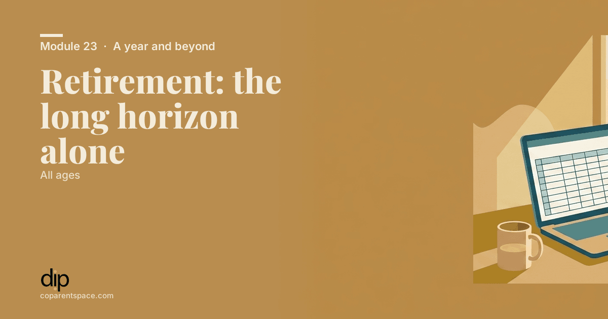Retirement: the long horizon alone