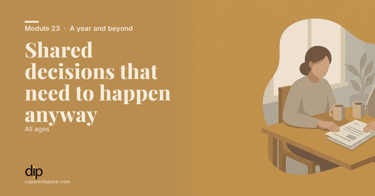 Shared decisions that need to happen anyway