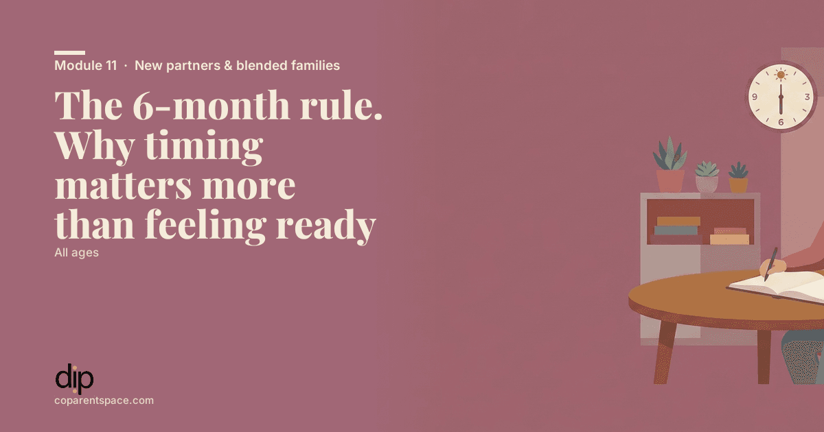 The 6-month rule. Why timing matters more than feeling ready