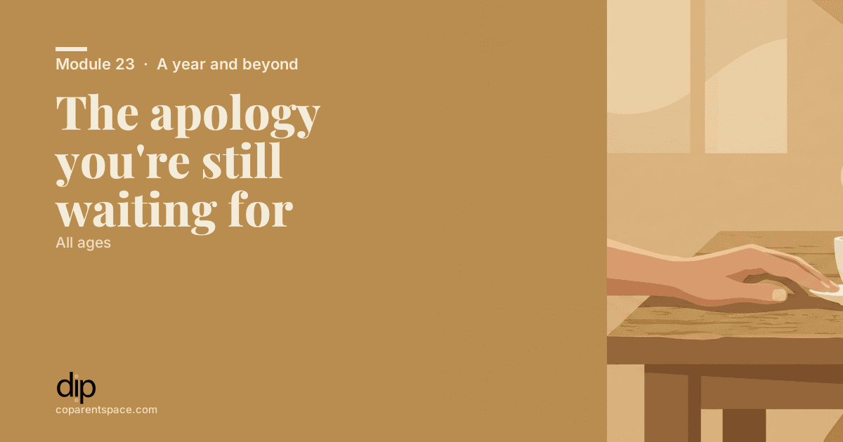 The apology you're still waiting for