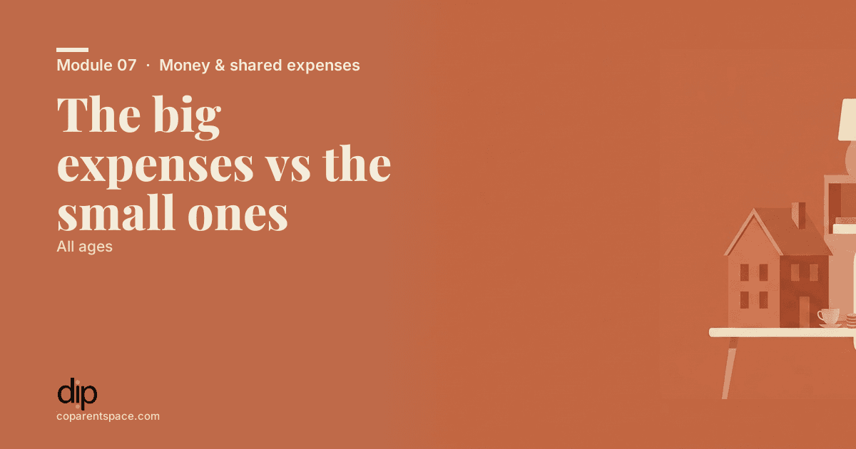 The big expenses vs the small ones