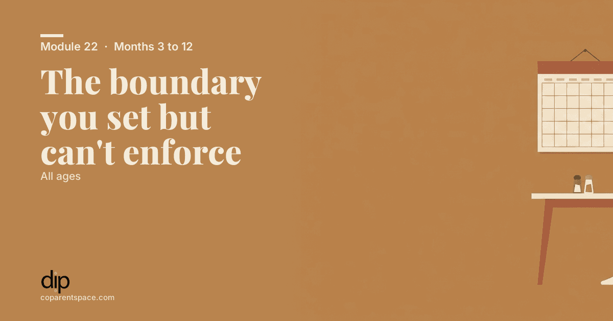 The boundary you set but can't enforce