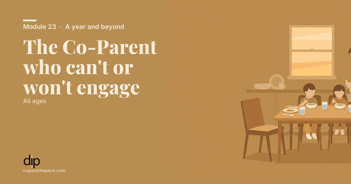 The Co-Parent who can't or won't engage