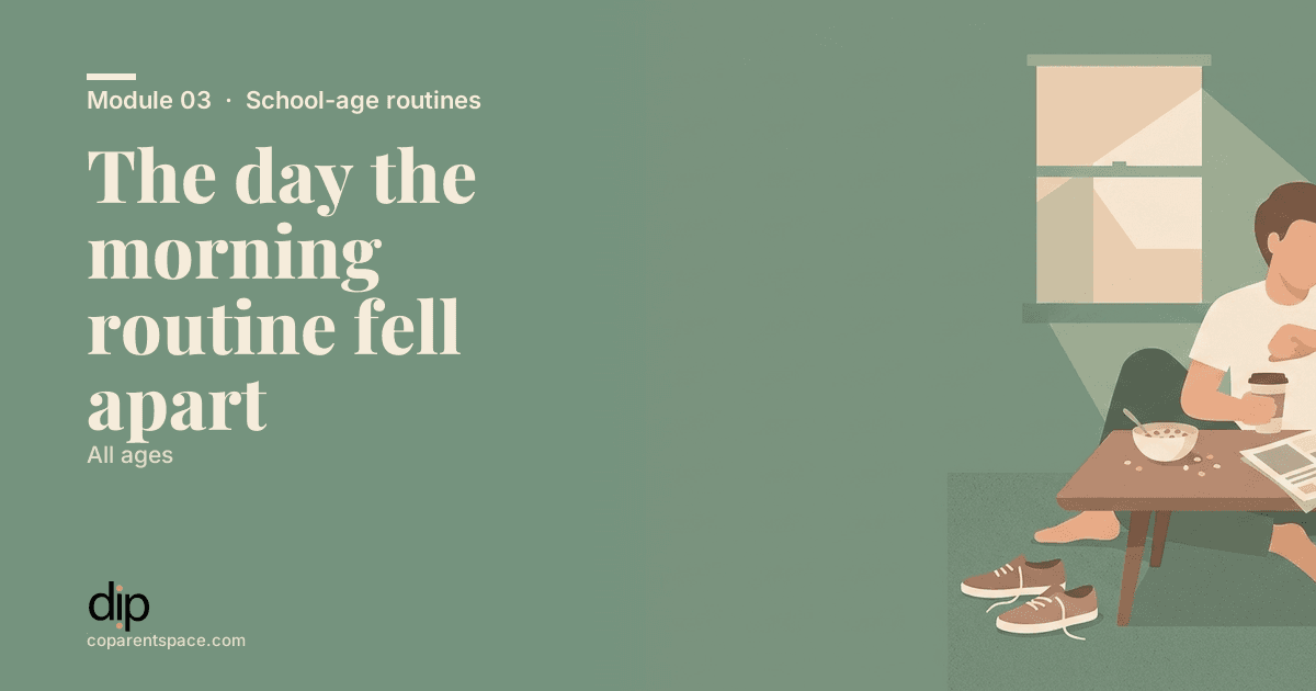 The day the morning routine fell apart