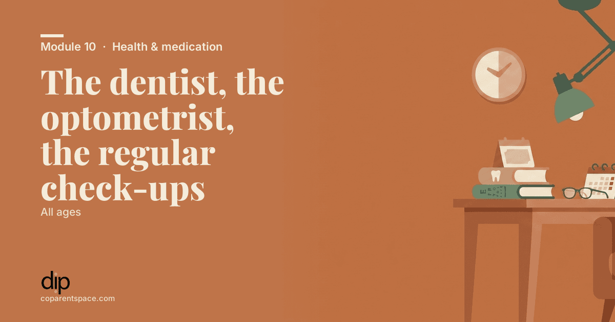 The dentist, the optometrist, the regular check-ups