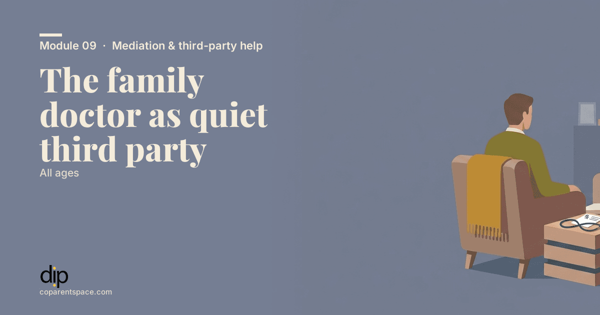 The family doctor as quiet third party