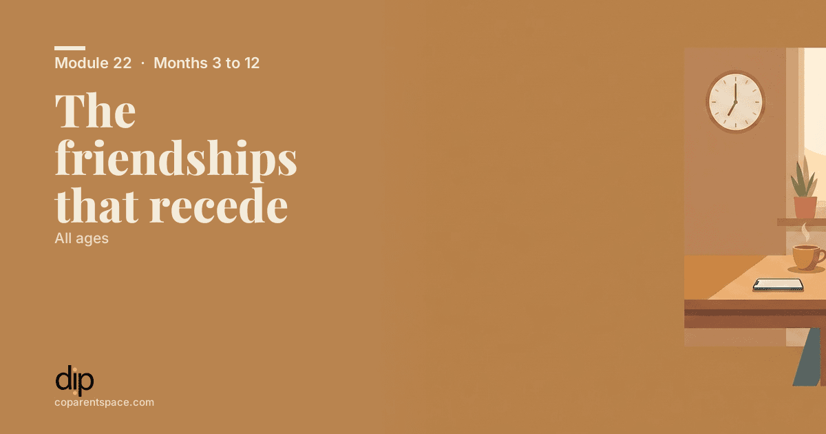 The friendships that recede