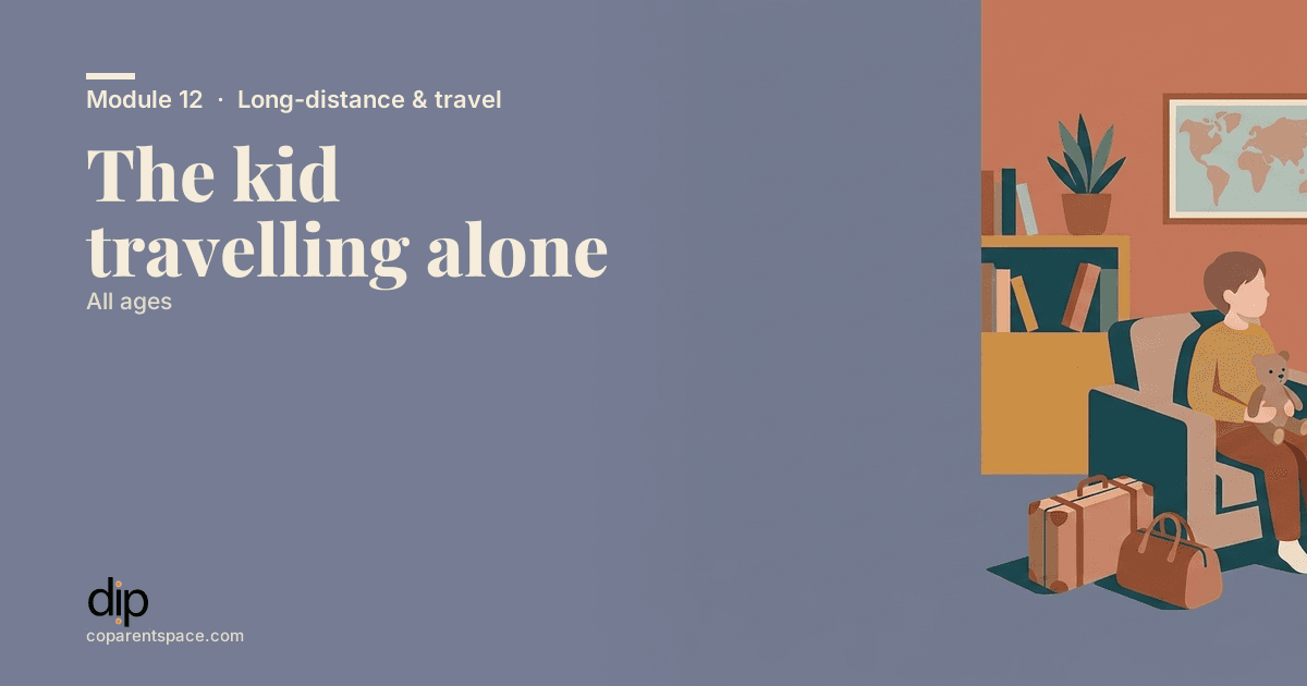 The kid travelling alone