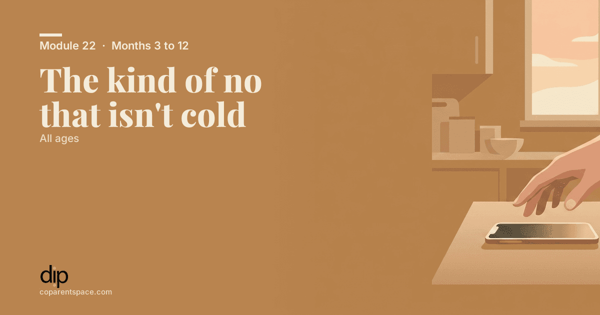 The kind of no that isn't cold