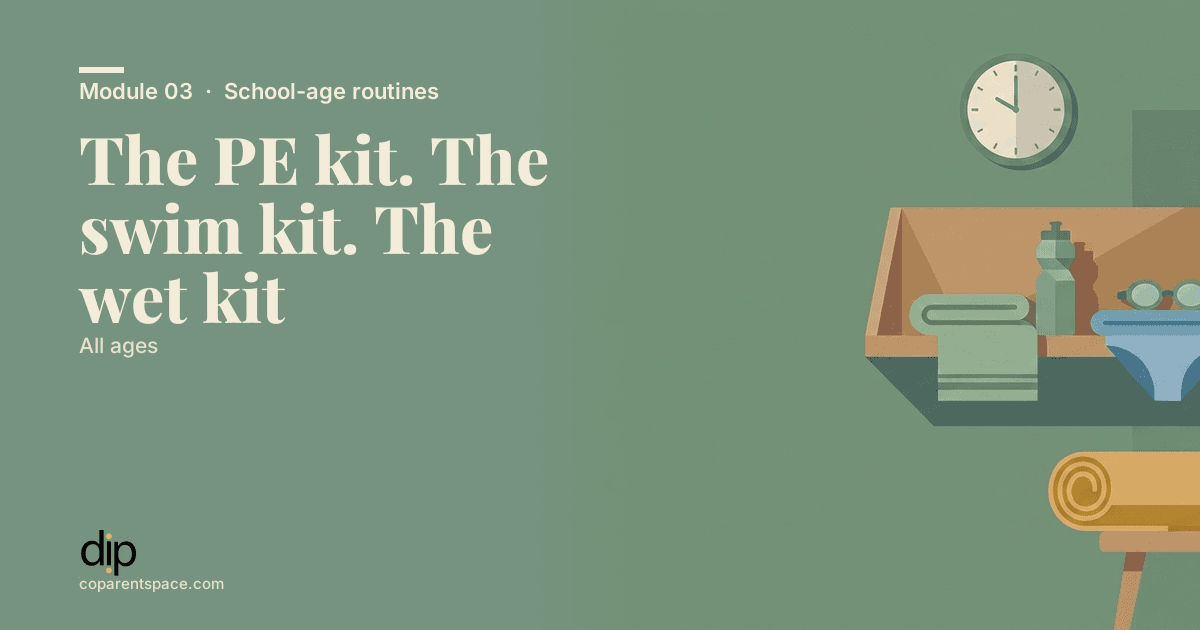 The PE kit. The swim kit. The wet kit