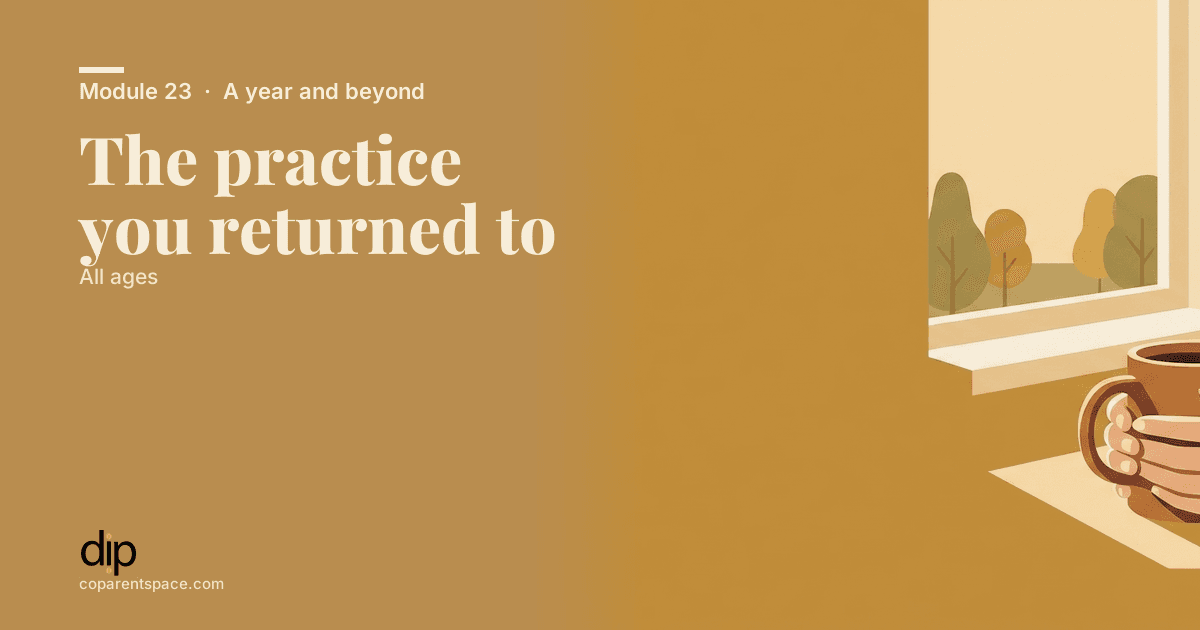 The practice you returned to