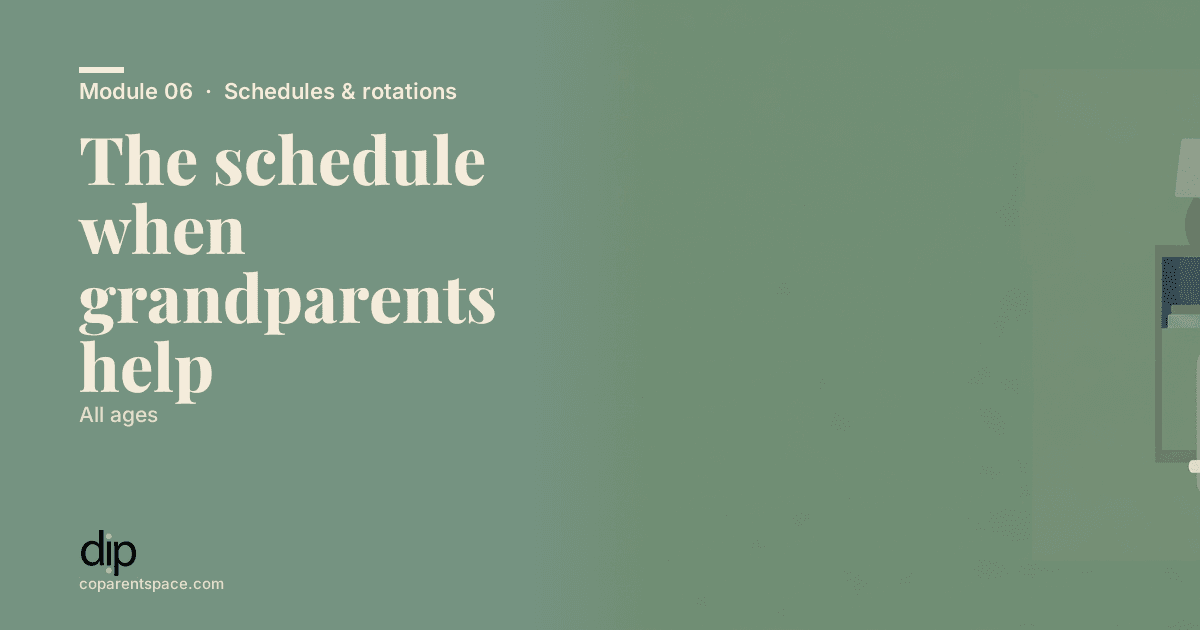 The schedule when grandparents help