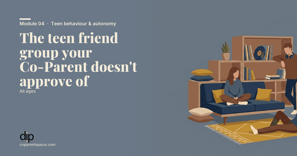 The teen friend group your Co-Parent doesn't approve of
