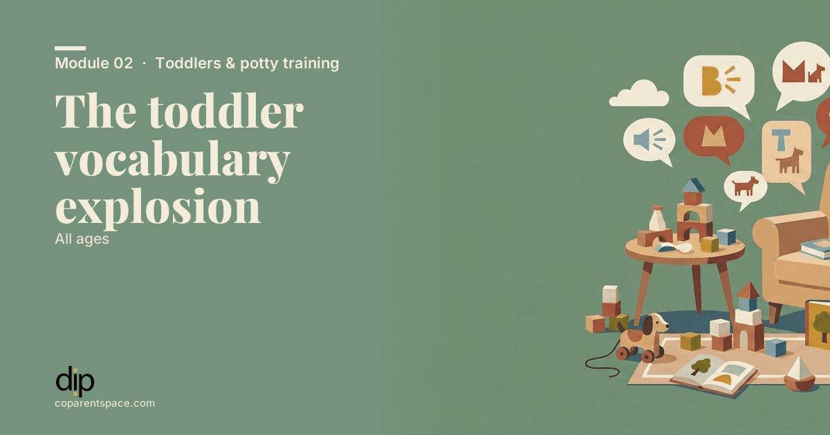 The toddler vocabulary explosion