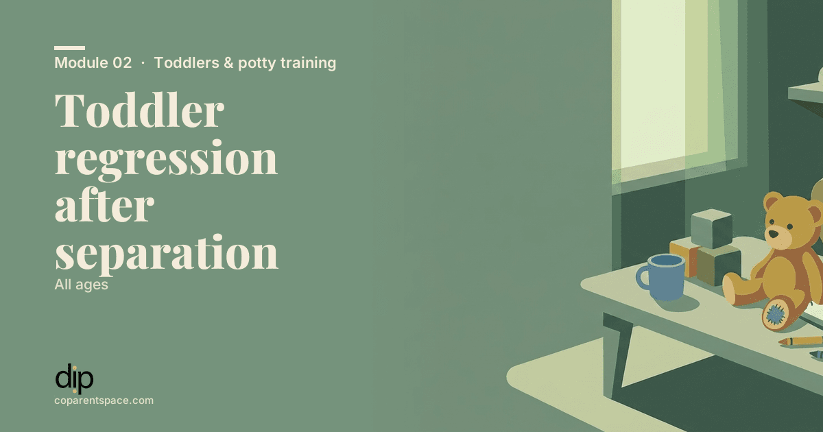 Toddler regression after separation