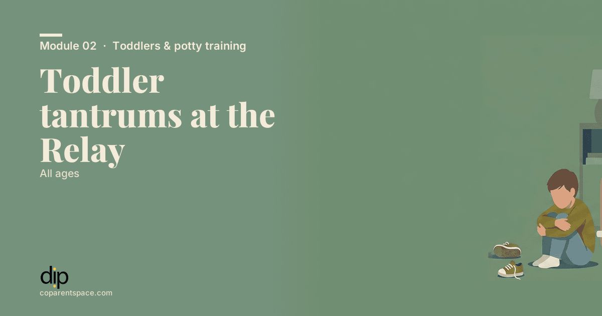 Toddler tantrums at the Relay