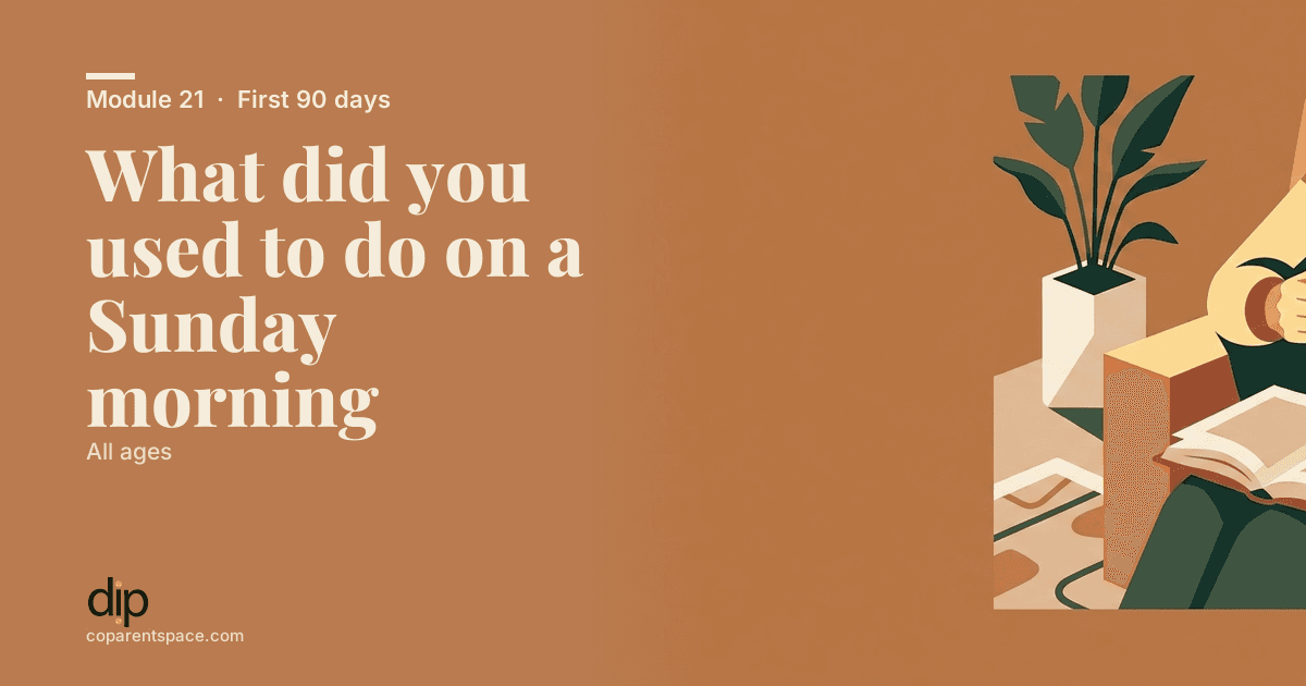 What did you used to do on a Sunday morning