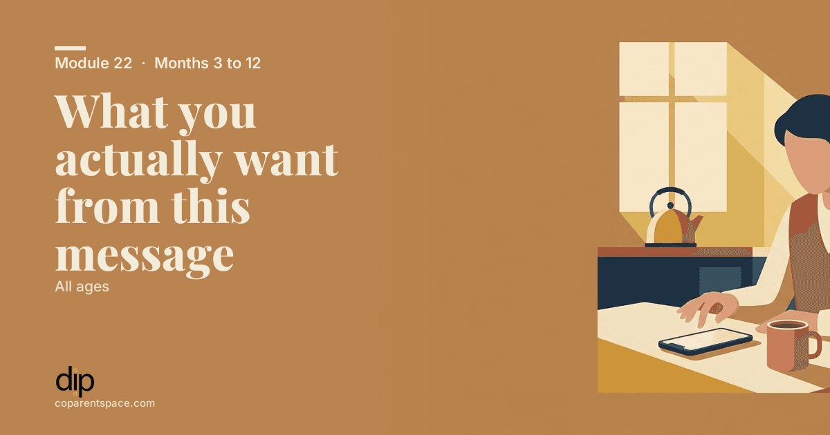 What you actually want from this message