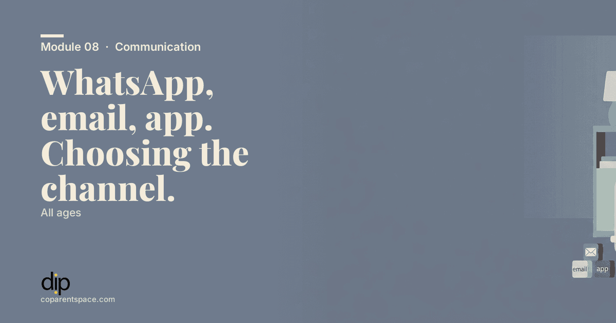 WhatsApp, email, app. Choosing the channel.