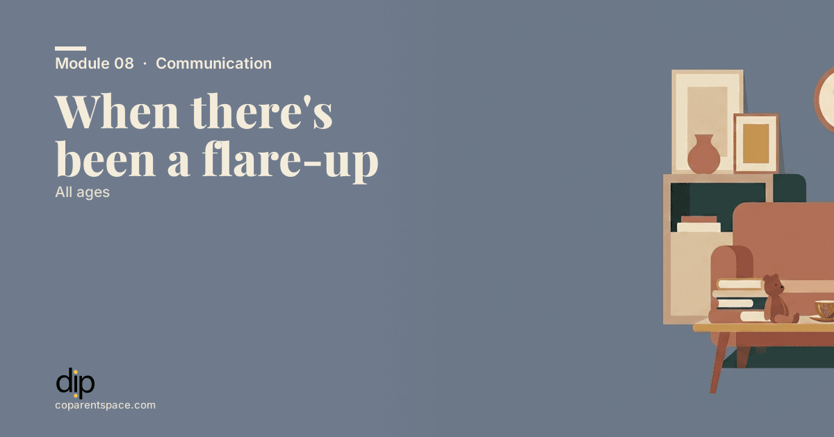 When there's been a flare-up
