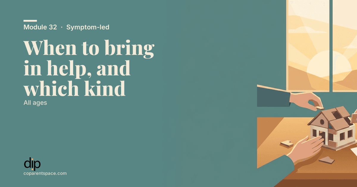 When to bring in help, and which kind