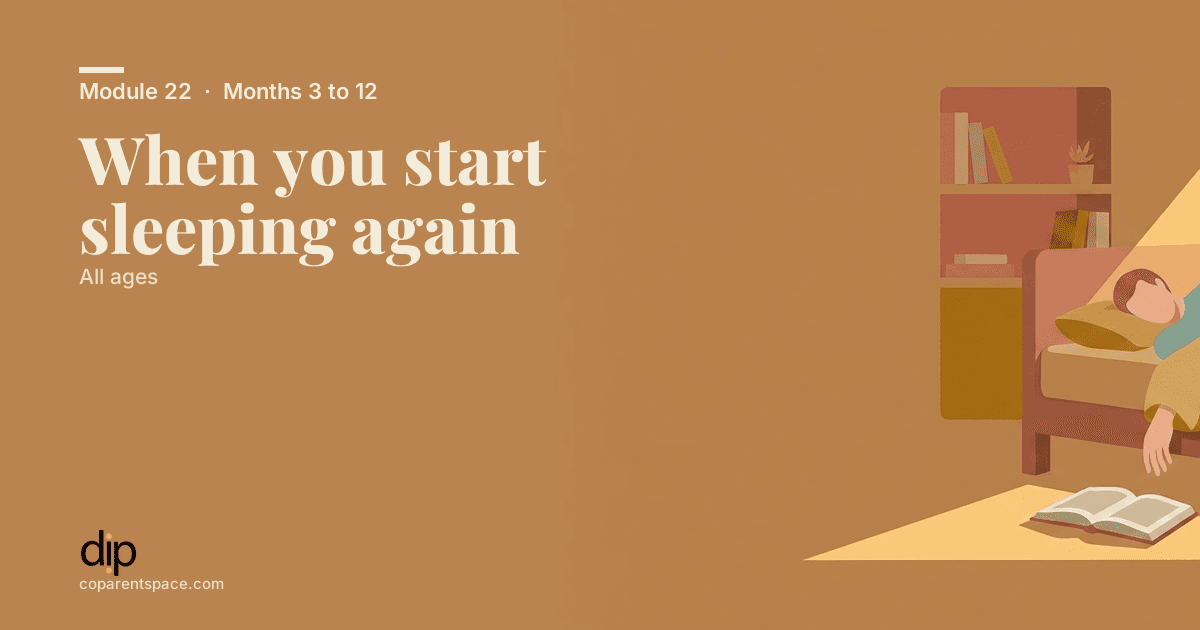 When you start sleeping again