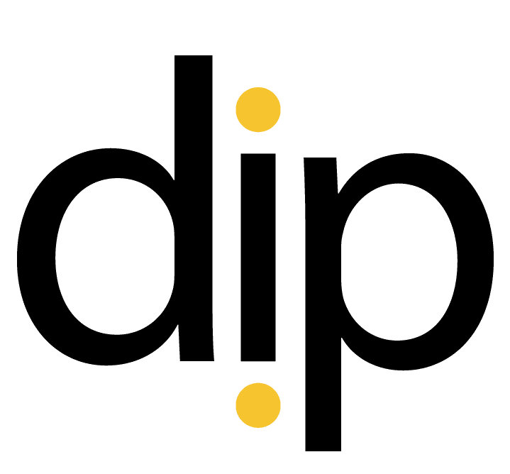 dip wordmark with parent dots highlighted
